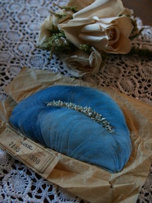 画像1: Corsage Fleur bleu