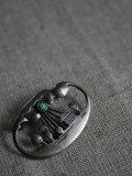 Broche Argent Turquoise