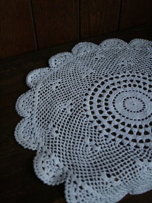 画像3: Napperon Rond en crochet blanc