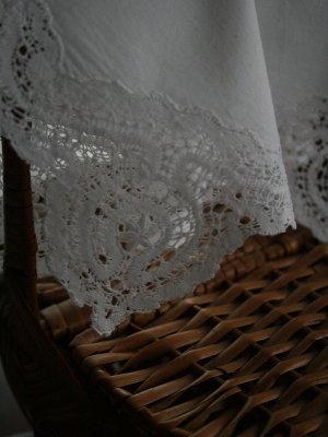 画像3: Mouchoir dentelle fuseaux cotton