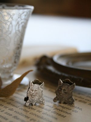 画像2: Boucles d'oreilles chats