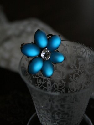 画像4: Broche Bleue "Fleur"