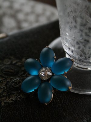 画像3: Broche Bleue "Fleur"