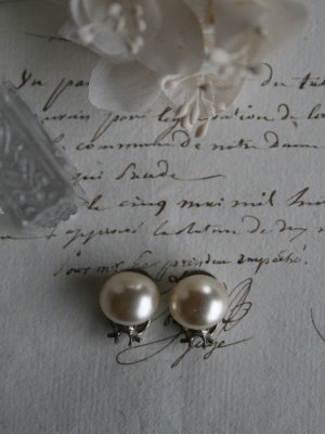 画像1: Boucles d'oreilles Perles