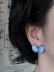 画像9: Boucles d'oreilles Verre bleu-gris