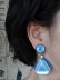 画像8: Boucles d'oreilles Bakelite Bleu