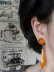 画像9: Boucles d'oreilles Bakelite ambre