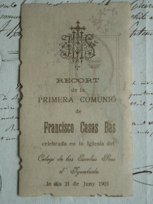 画像4: Image pieuse Souvenir de Communion 1903