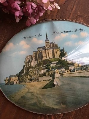 画像1: Cadre Souvenir "Mont Saint Michel"
