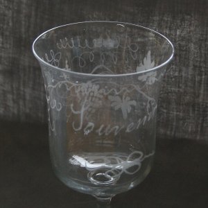 画像2: Grand verre gravee Souvenir