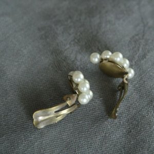 画像2: Boucle d'oreilles clip perles