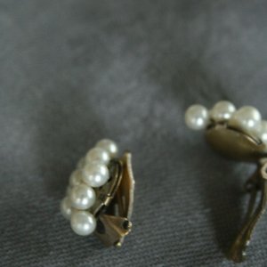 画像3: Boucle d'oreilles clip perles