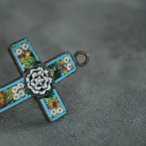 画像3: Pendantif mosaique croix
