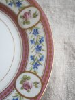 画像7: Assiette Porcelain Roses/fleurs bleues