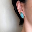画像6: Boucle d'oreilles  Verre turquoise
