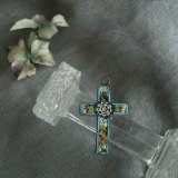 画像: Pendantif mosaique croix
