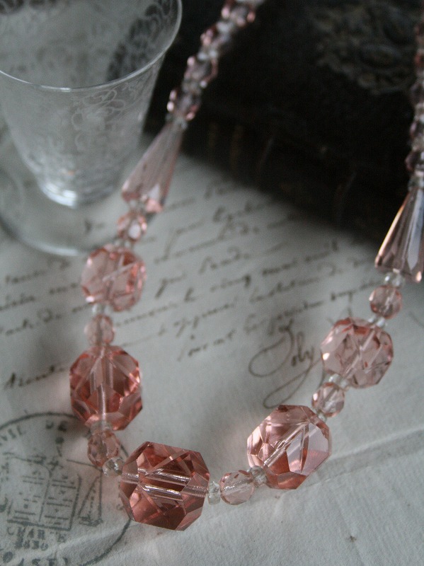 画像1: Collier cristal taille rose