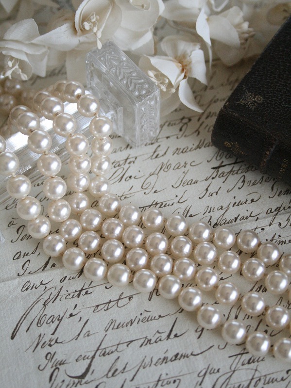 画像1: Collier long Perles